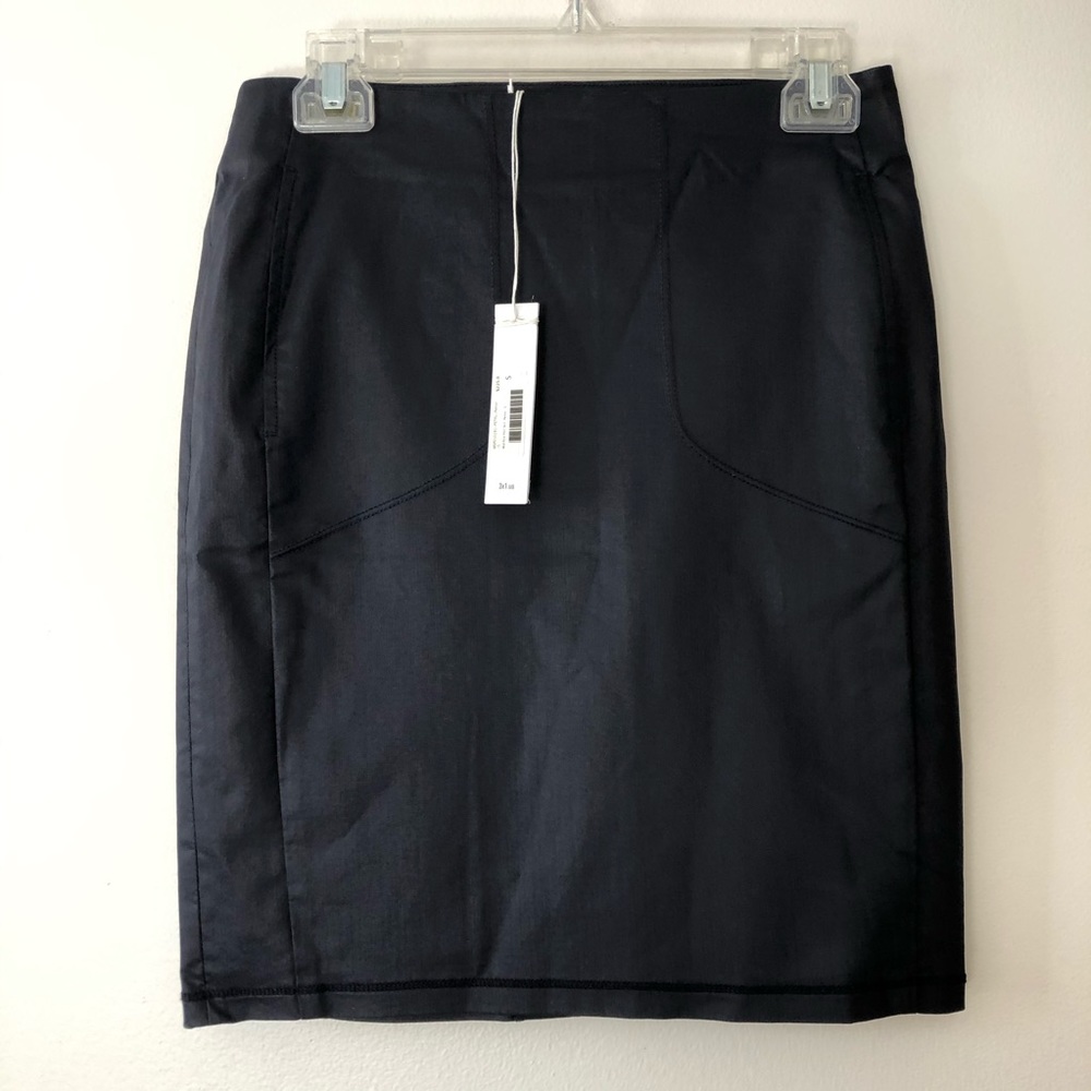 3x1 Mid-Rise Coated Pencil Skirt - Made in NYC!